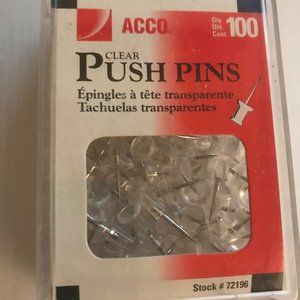 Back to School! Acco push pins  100 pins